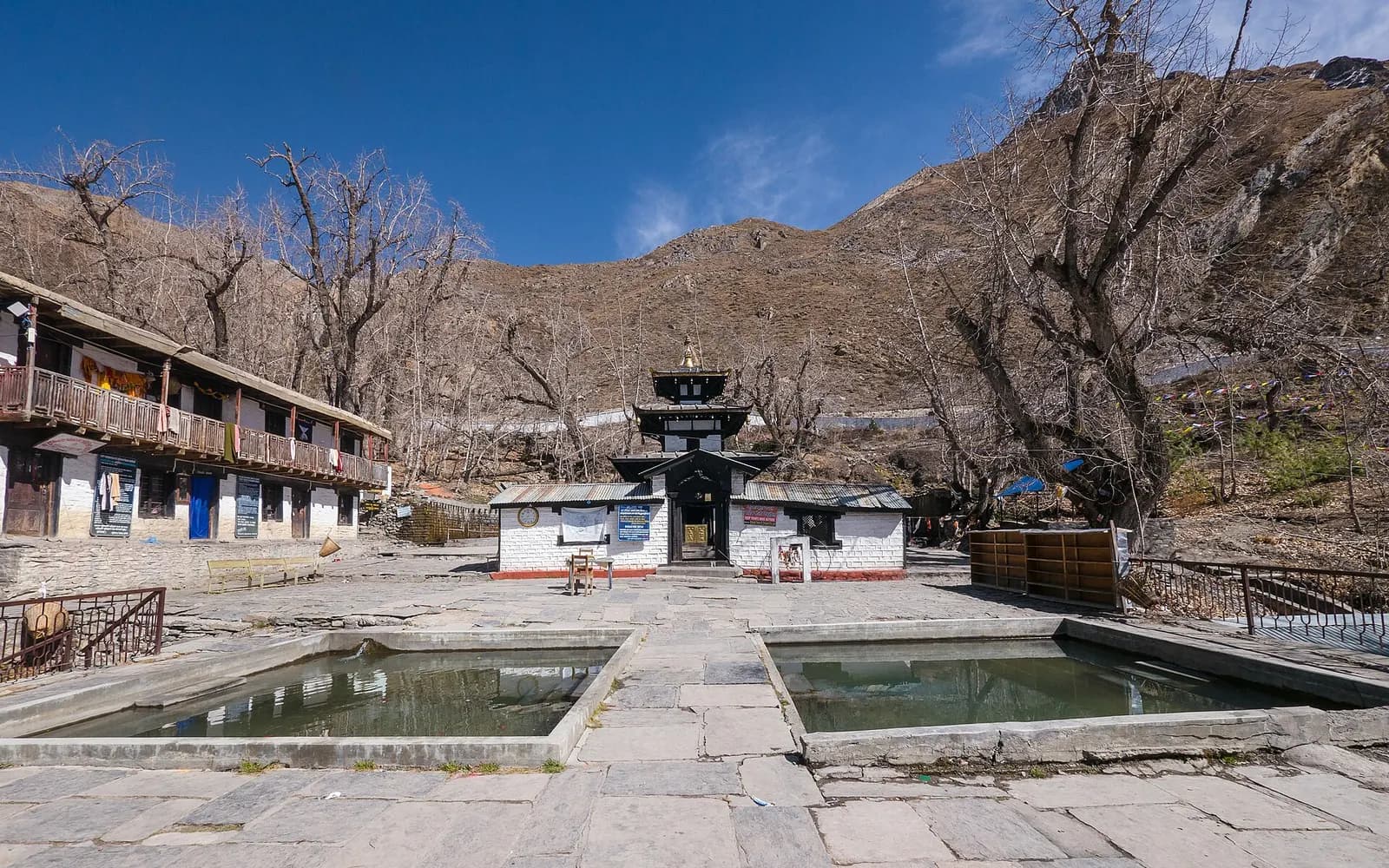 Muktinath temple, sacred to Hindus and Buddhists